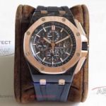 Perfect Replica JF Factory Audemars Piguet Royal Oak Offshore Chronograph 44mm Watch - Swiss 3126 Rose Gold Case